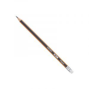مداد مشکی پاک کن دار HB بسته 12 تایی
