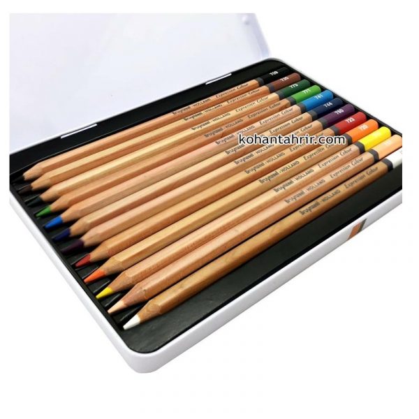 مداد رنگی 12 رنگ نیمه حرفه ای برونزیل